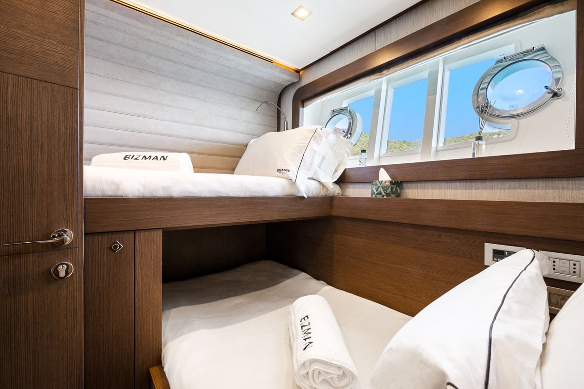 yacht Bizman twin cabin view